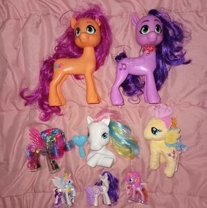 Set Of 9 My Little Pony Figurines